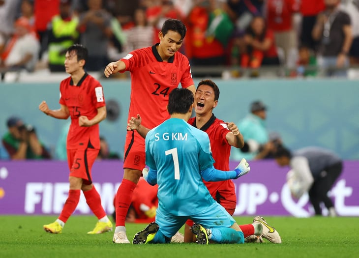 Corea del Sur lo dio vuelta ante Portugal y clasificó a octavos