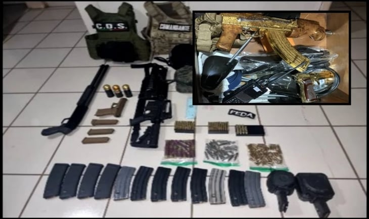 Caen seis integrantes del Cártel de Sinaloa con droga, armamento y dinero en efectivo