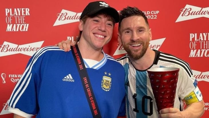 Paulo Londra entregó a Messi el premio mvp tras el argentina vs Australia: 'dios bendiga esa zurda'