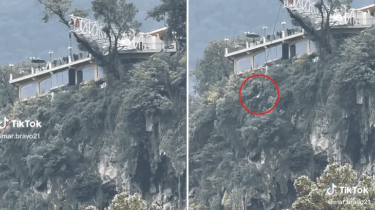 VIDEO VIRAL: Hombre se avienta del bongee más alto de México y ¿se desmaya?