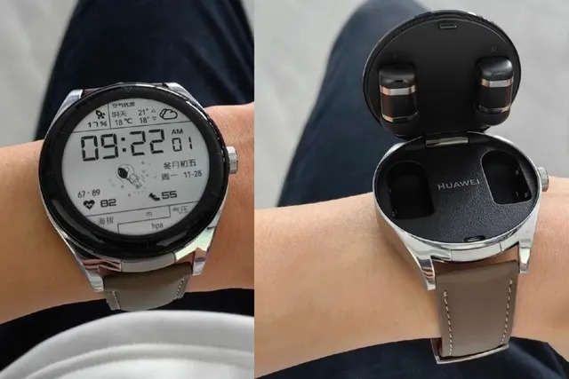 Este es el nuevo reloj de Huawei que tiene un par de auriculares bajo la pantalla