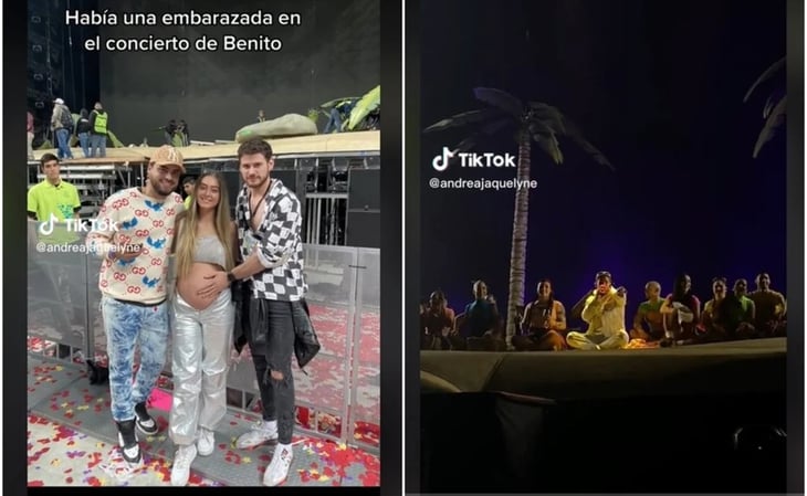 Bad Bunny ‘bendice’ a bebé de fan embarazada durante concierto, TikTok se viraliza