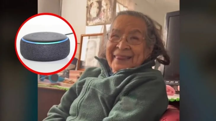 Abuelita se roba el corazón de TikTok al aprender a usar dispositivo 'Alexa'