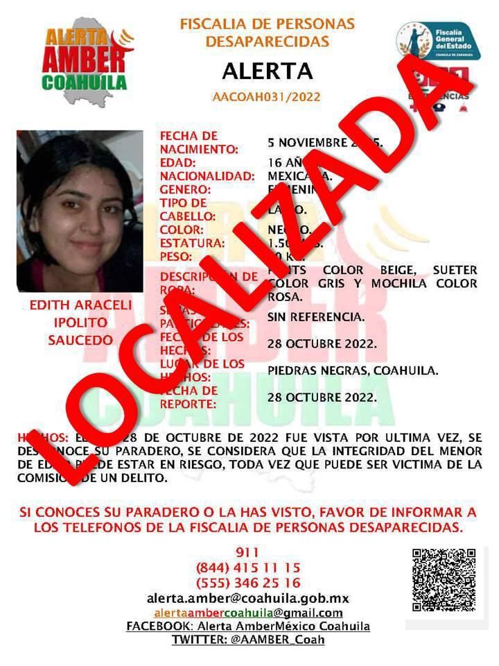 Menor desaparecida desde octubre es ubicada en Cozumel