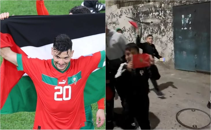 Niños en campo de refugiados festejan el pase de Marruecos a la semifinal del Mundial