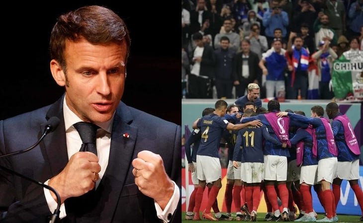 '¡Sólo dos etapas más!', festeja Emmanuel Macron tras victoria de Francia contra Inglaterra