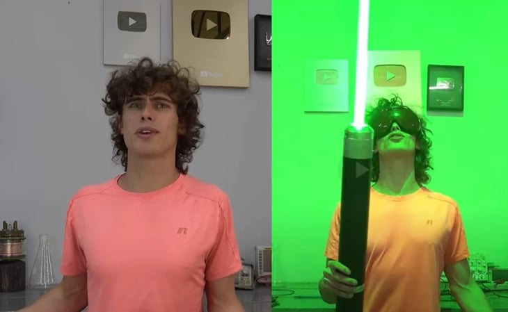 Youtuber construye 'sable de láser' al estilo Star Wars