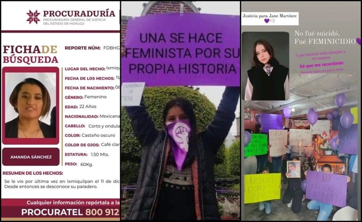 En menos de una semana, Hidalgo registra dos feminicidios y una mujer desaparecida