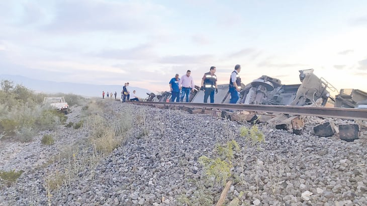 Vagones de tren de la empresa Ferromex se descarrilan en Frontera