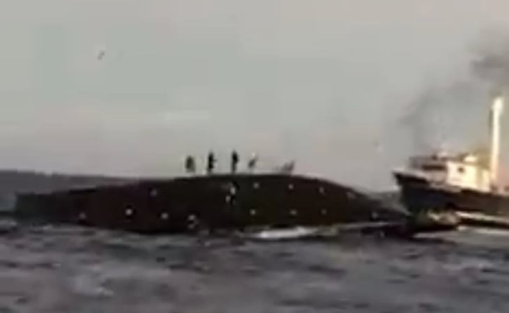 Barco sardinero se hunde en costas de Sonora; rescatan a 11 pescadores