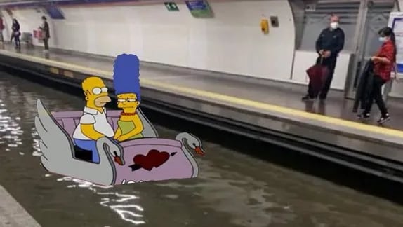El Metro de Madrid se inunda otra vez y Twitter se llena de memes con mucho ingenio