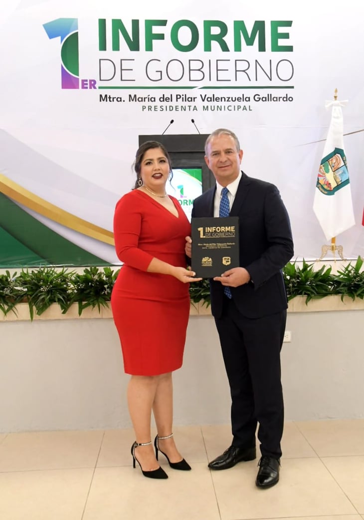 Pilar Valenzuela dio su primer informe de gobierno
