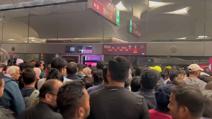 Colapsa metro en Qatar y papás temieron por la seguridad de sus hijos y familia; miles de aficionados