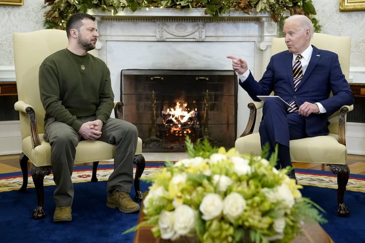Biden afirma que quiere una 'paz justa' para Ucrania