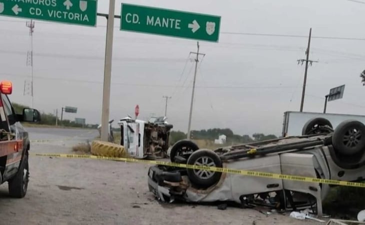 Accidente en carretera a Ciudad Mante deja un menor de edad muerto y 12 lesionados