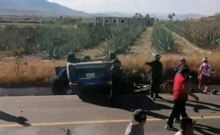 Fuerte accidente en carretera de Tlacolula a Matatlán deja al menos 5 heridos en Oaxaca