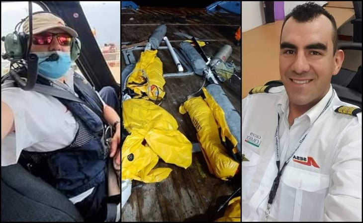 Hallan cuerpos de piloto y copiloto del helicóptero que cayó en Campeche