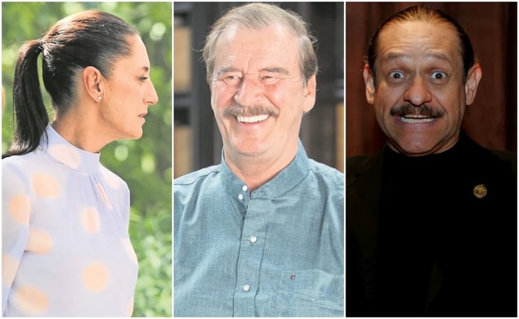 Vicente Fox bromea con silueta de Sheinbaum y el comediante Teo González agradece 'apoyo a gira'
