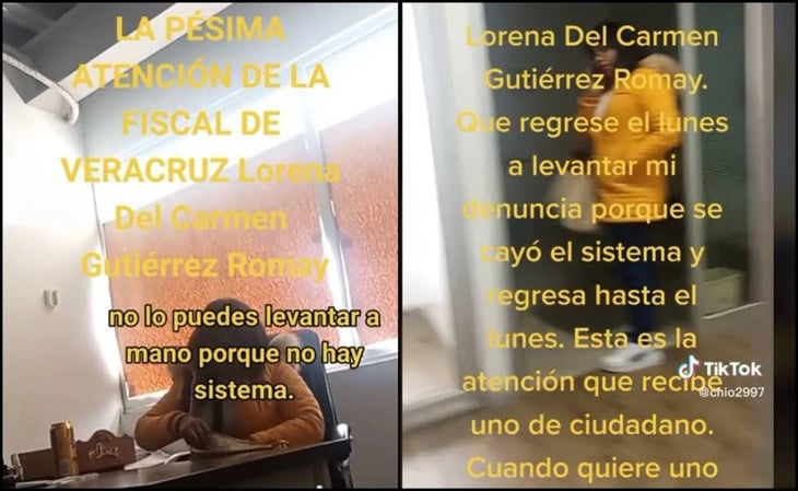 'Es mi hora de comida' denuncian a funcionaria de la Fiscalía de Veracruz por negar atención