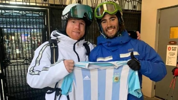 Canelo Álvarez: Posó con playera de Argentina e hizo las paces con la 'Albiceleste'