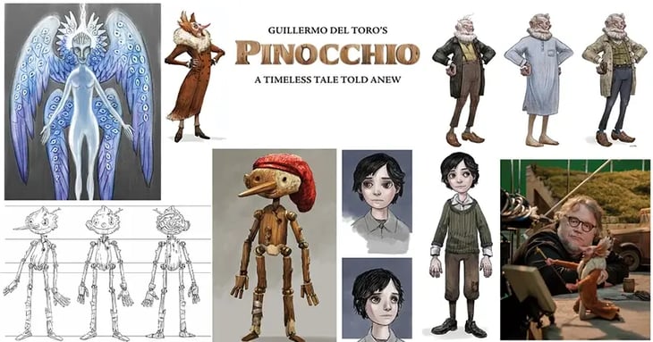 Netflix hace que el libro de arte y el guión de Pinocho sean gratuitos para todos