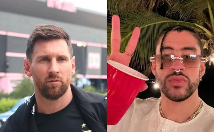 Lección de Messi a Bad Bunny; el debate por la reacción del cantante que aventó celular de fan