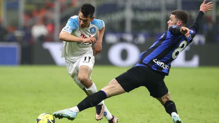 Inter 'mete el pie' al Napoli; Hirving Lozano tuvo minutos