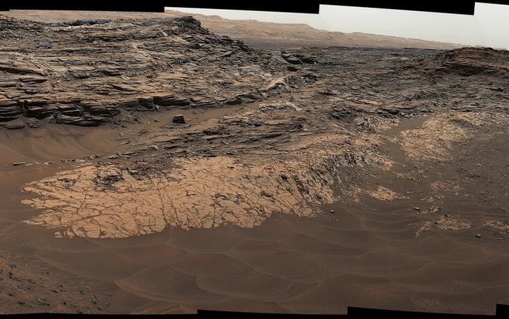 Curiosity descubre halos de fractura ricos en agua en Marte