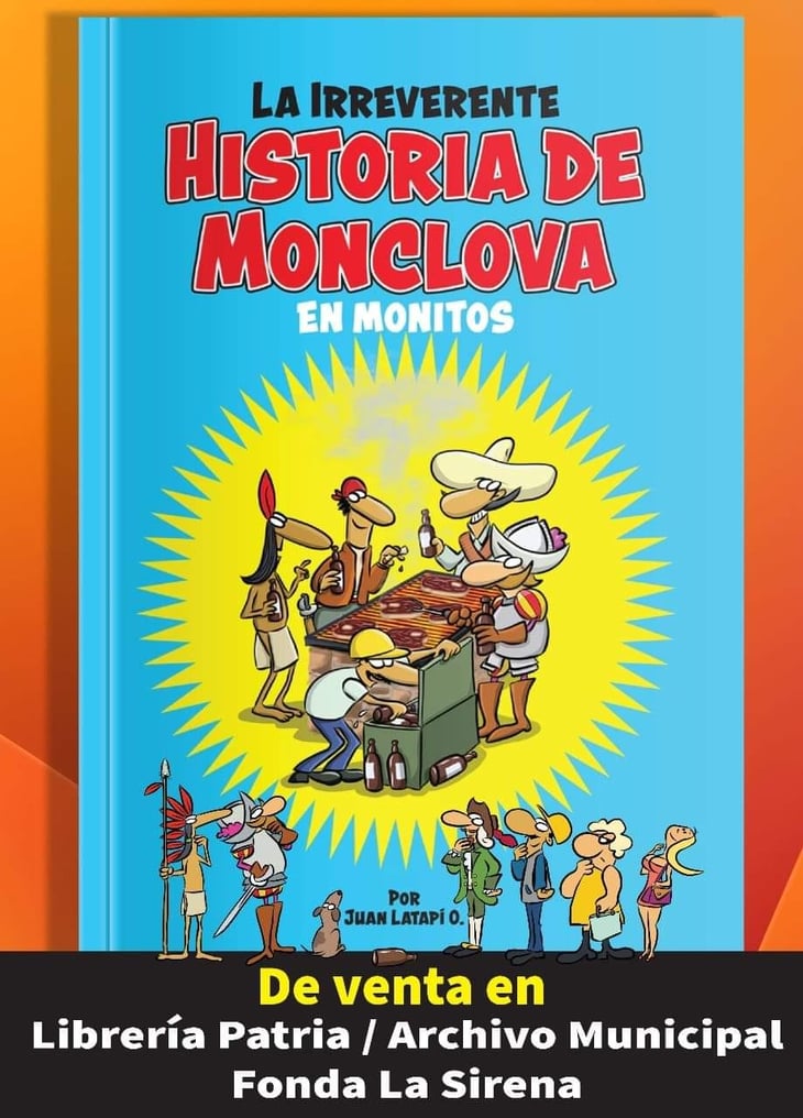 Juan Latapí lanza libro de historia de Monclova en monitos