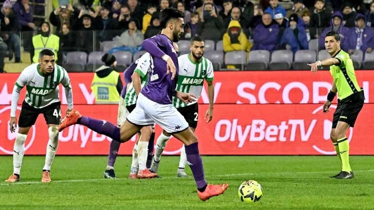 Nico González reapareció y le dio un triunfo agónico a Fiorentina ante Sassuolo