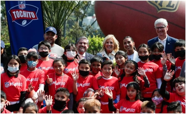 “El deporte es el lenguaje universal” Jill Biden, primera dama de los EEUU, en actividad de la NFL en México