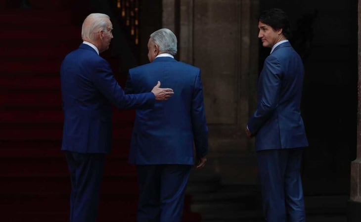 ¿Quiénes acompañan a 'Los Tres Amigos', Biden, AMLO y Trudeau, en el almuerzo en Palacio Nacional?
