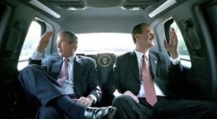 Fox presume cuando se subió a 'La Bestia' con Bush, tras encuentro de Biden con AMLO