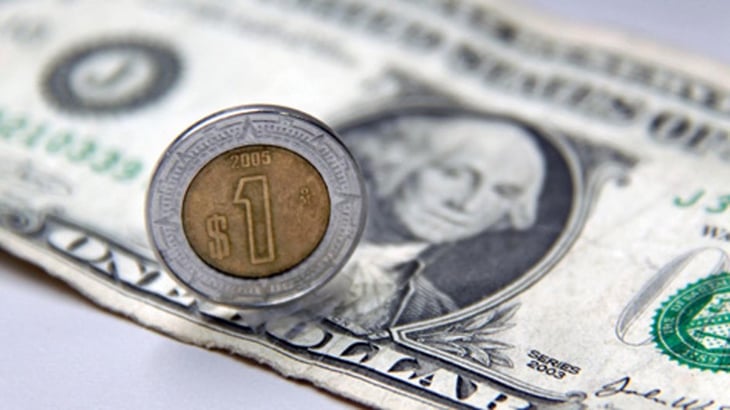 Peso mexicano rompe barrera de 19 unidades por dólar
