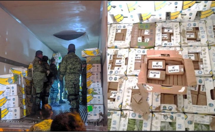 Detienen en Mazatlán a hombre que escondía 400 kilogramos de cocaína en cajas de plátanos