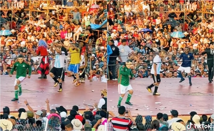 VIDEO: Messi y Cristiano Ronaldo los protagonistas de una danza tradicional en Michoacán