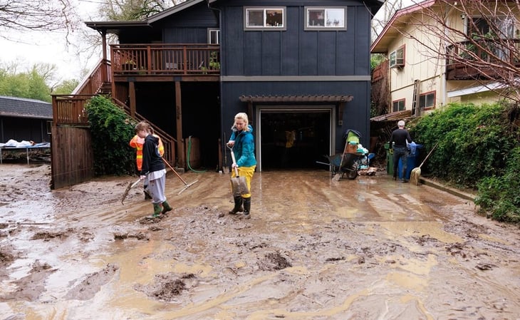 Diluvio provoca más inundaciones en California, golpeada por intensas lluvias