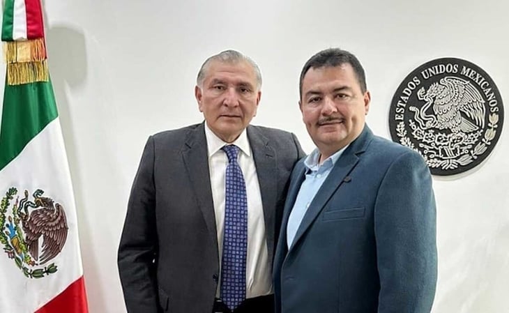 Adán Augusto se reúne con presidente municipal de García, Nuevo León