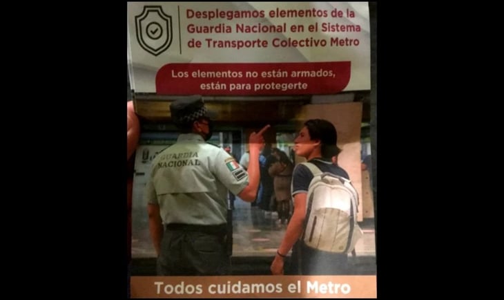 'Para garantizar la seguridad': Guardia Nacional cuida el Metro