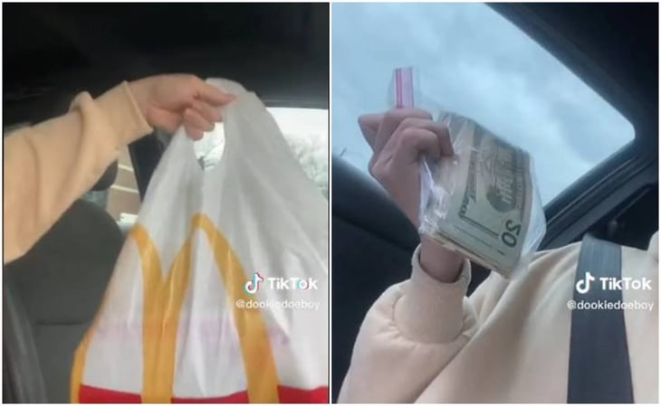 Joven va a McDonald’s por comida y le entregan miles de dólares por accidente