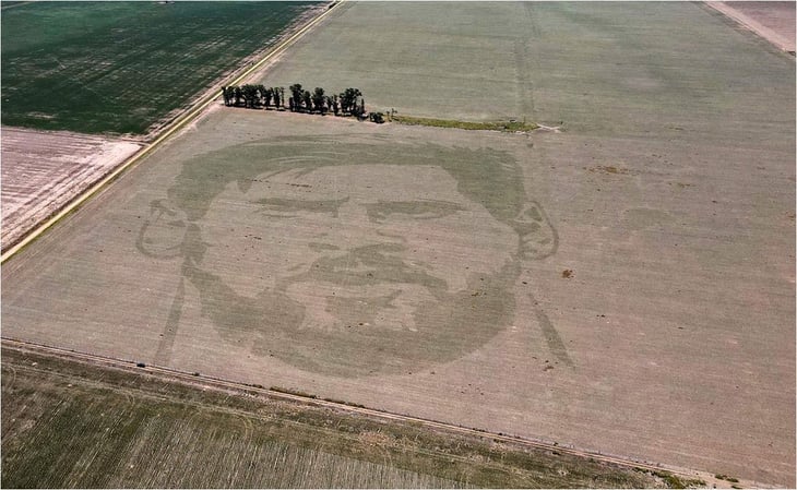Rostro de Lionel Messi “aparece” en un campo agrícola de Argentina