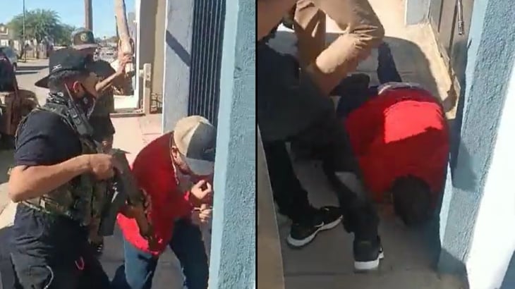 VIDEO: Hombres armados dan golpiza a taquero de Caborca, Sonora 