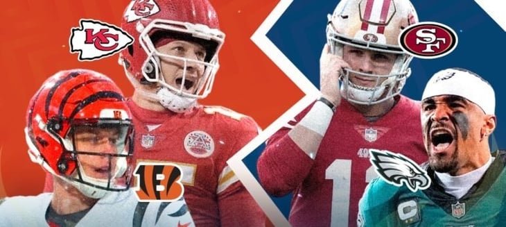 Playoffs NFL: ¿Cómo llegan Chiefs, Bengals, Eagles y 49ers por el boleto al Super Bowl LVII?