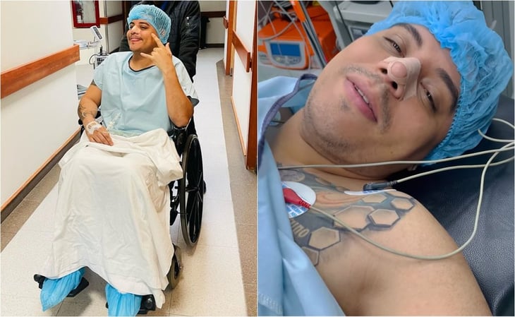 Eduin Caz muestra las heridas que le dejó intervención quirúrgica