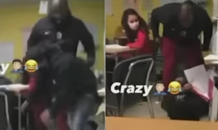 VIDEO: Profesor agrede físicamente a un estudiante por insultos racistas en EU