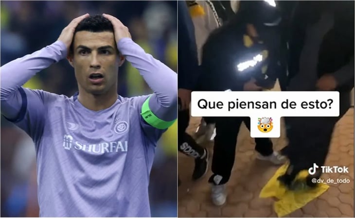 Fanáticos del Al-Nassr destruyen playera con el nombre de Cristiano Ronaldo