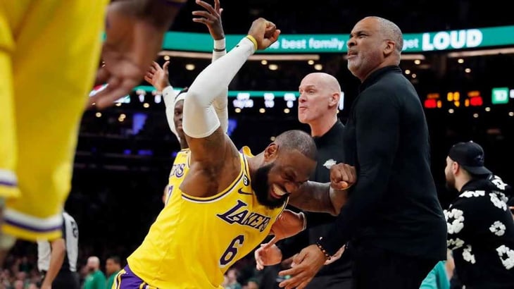 Polémico triunfo de Celtics enfurece a LeBron James y a Lakers