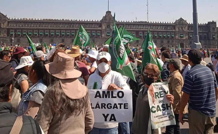 Frenaa marcha a Palacio Nacional pidiendo renuncia de Andrés Manuel López Obrador