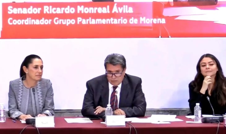 Ante Sheinbaum, Monreal pide tolerancia durante plenaria de Morena