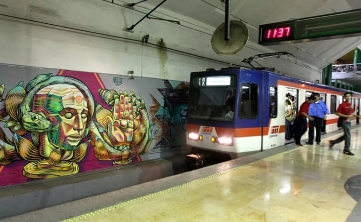 PAN denuncia que vagones del Metro de Monterrey fueron rotulados con logotipos de Movimiento Ciudadano